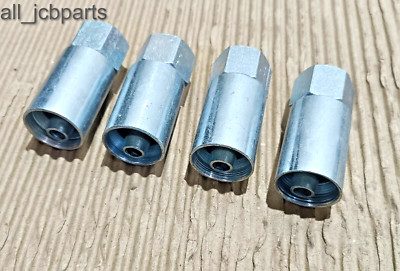 Jcb Heckbagger - 1cm Bsp Weiblich Gerade Ende Passform Mit O-Ring, Pack 4 Teile