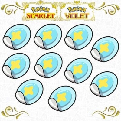 Pokemon Scarlet Violet - 10x Ability Patch  = 1.250.000 poke$ LOWEST PRICE.