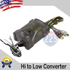 Adjustable High to Low 2-Channel Line Output Converter w Auto Remote Amp Turn On