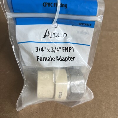Apollo 3/4 in. x 3/4 in. CPVC CTS Slip Stainless Steel FPT Adapter (2PK ...
