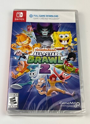 New & Sealed Nickelodeon All Star Brawl 2 (Code In Box) For Nintendo Switch