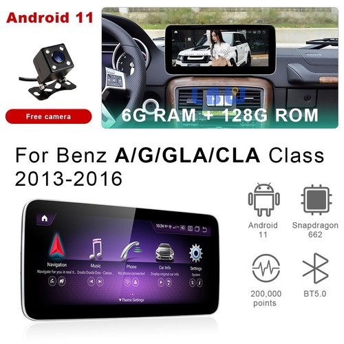 Android Car GPS Auto Head Unit Screen Carplay For Benz A W176 W463 CLA