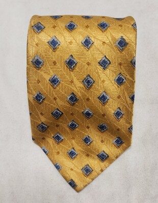 Altea Expressly For Nordstrom Men's Tie Silk Made In Italy Yellow Background...