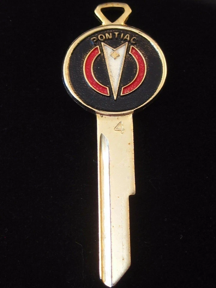 LLAVE CRESTA DORADA PONTIAC 1969 1973+ De colección Nuevo de Lote Antiguo Bonneville Grand Prix GTO Firebird Foto 2 de 3