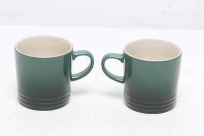 LE CREUSET  Artichaut   350ml Coffee Mug Set of 2 Second Choix