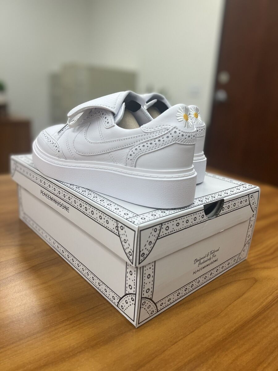 Nike Kwondo 1 Peaceminusone G-Dragon Triple White - Men Size Nike Kwondo 1 Peaceminusone G-Dragon Triple White - Men Size