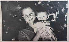 Soviet Vintage Photo Happy Woman with Child Old Soviet Photo of the USSR