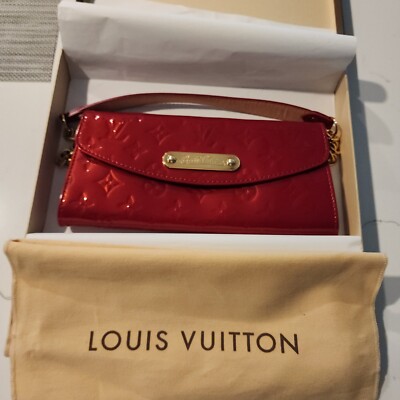 Louis Vuitton Sunset Boulevard Shoulder Bag Red Leather Perfect Condition 