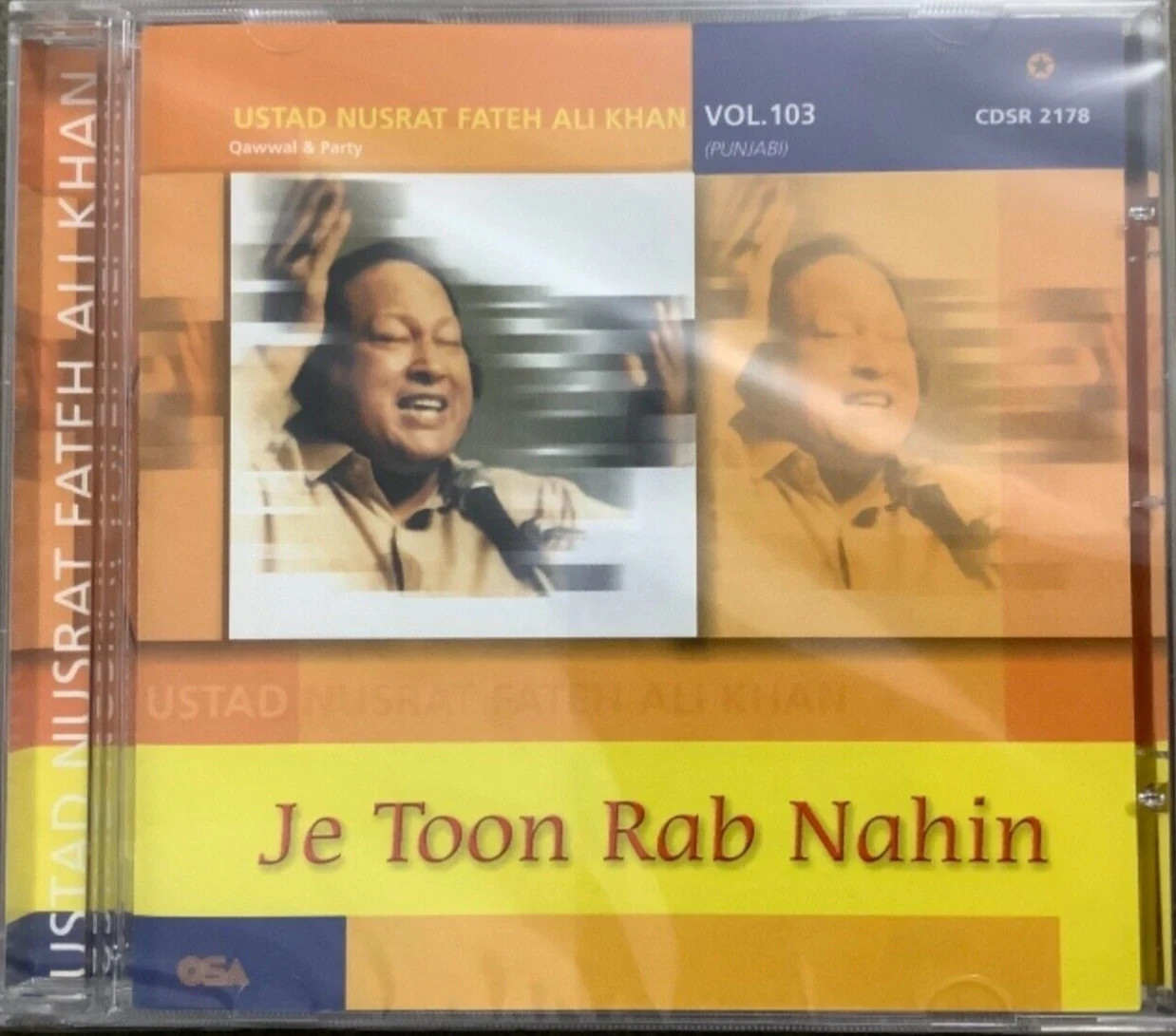 Je Toon Rab Nahin Vol 103 By Ustad Nusrat Fateh Ali Khan - Qawwali CD
