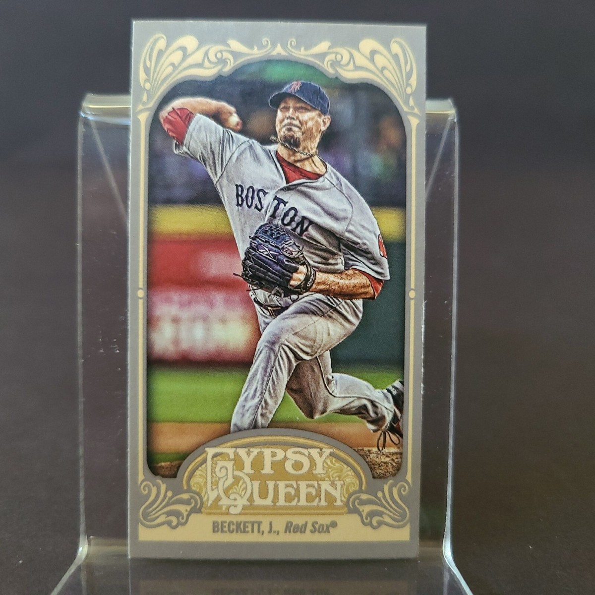 2012 Topps Gypsy Queen Mini Gypsy Queen Back Josh Beckett