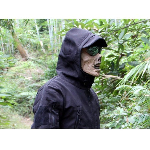 New Army Zombie Skull Half-face Corpse Airsoft Paintball Tactical Protect Mask C - Picture 10 of 20