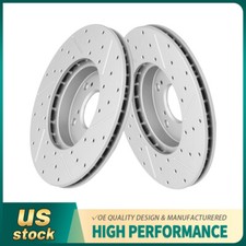 Front Drilled Brake Rotors For Honda Accord Civic CR-V Element Acura CSX ILX