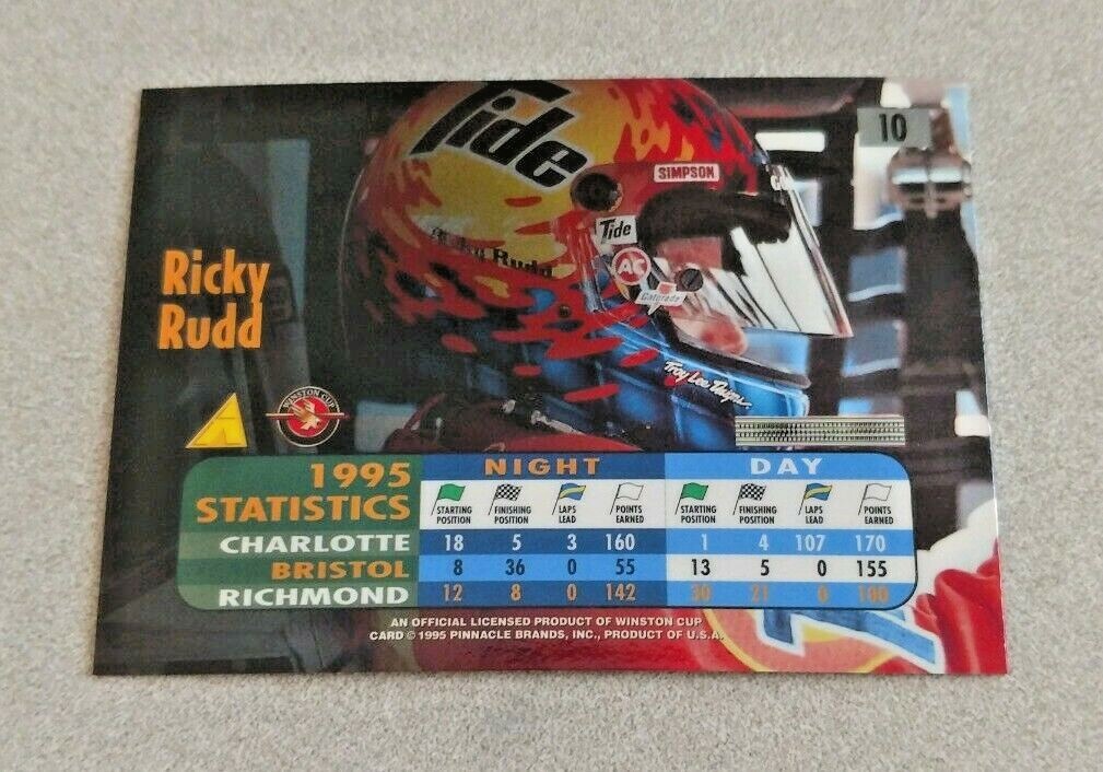 1995 Pinnacle Zenith - Hot Guns Ricky Rudd #10 for sale online | eBay