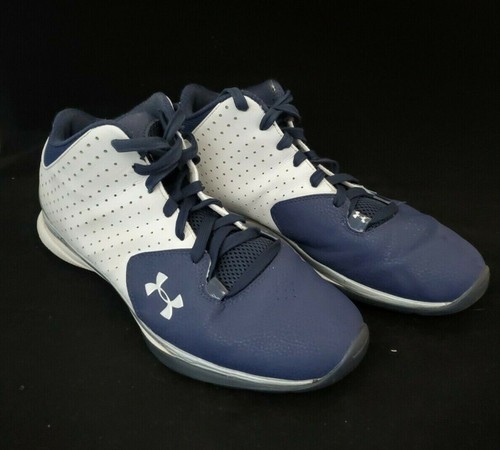 Under Armour UA amenaza Micro G tenis de baloncesto para hombre Talla 11.5  Azul Blanco | eBay
