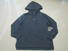 Member's Mark Womens Hoodie Sweatshirt Blue Luxe Knit Pullover Sz S Small NWT