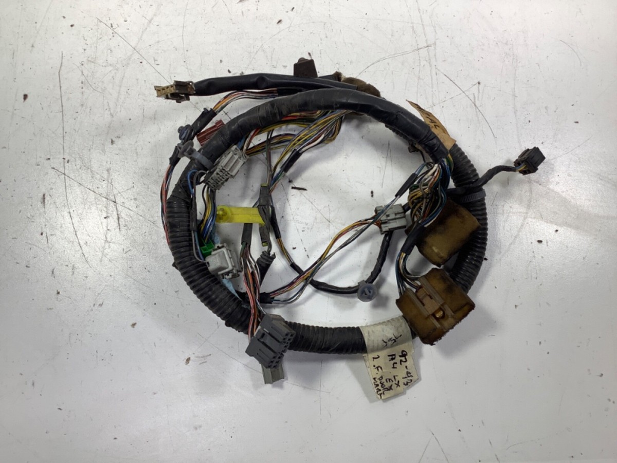 92-93 Honda Accord 4D LX EX Left Front Door Wire Harness 32751-SM4
