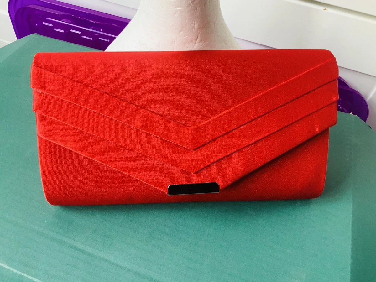Red sparkly cheap clutch bag