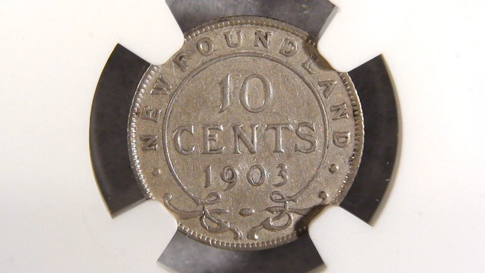 1903 Newfoundland Ten Cents NGC VF35 SILVER 10C Coin PRICED TO SELL NOW! - Image 4 of 4