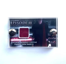 Star Wars Episode III - Emperor Palpatine Fabric Swatch - Movie Prop with COA