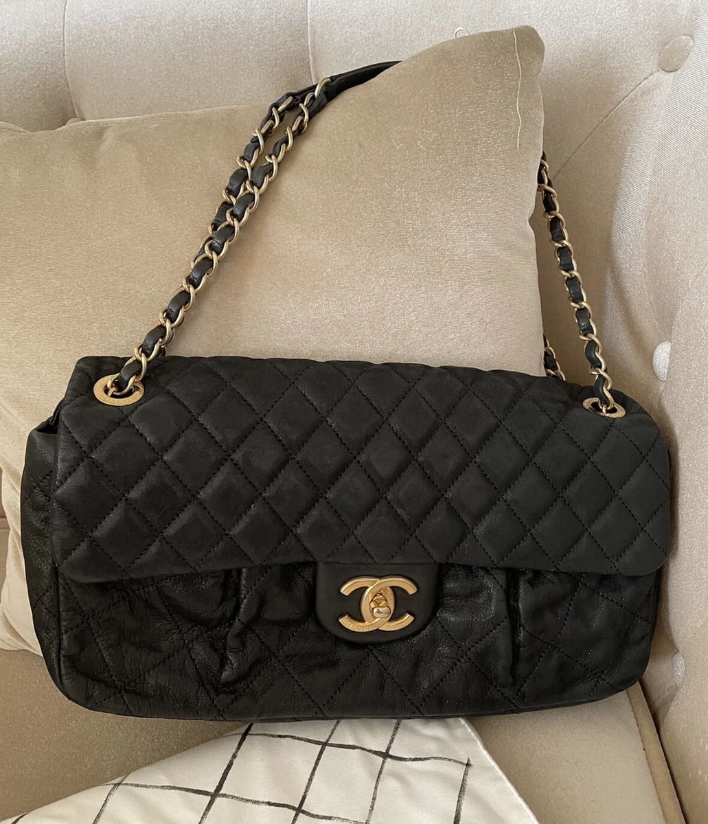 Chanel quilted calfskin leather handbag sale