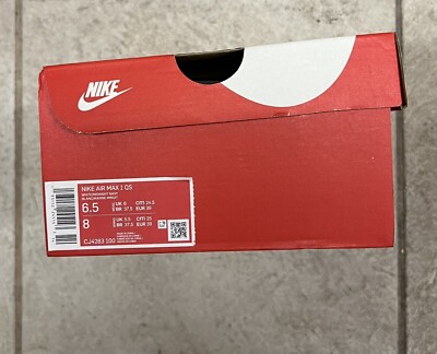 Nike Air Max 1 'Betsy Ross USA Flag' Red White Sneaker, Size 6.5 BNIB CJ4283-100 | eBay