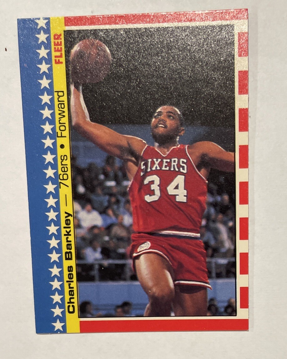 1987-88 Fleer #6 Charles Barkley BASKETBALL Philadelphia 76ers