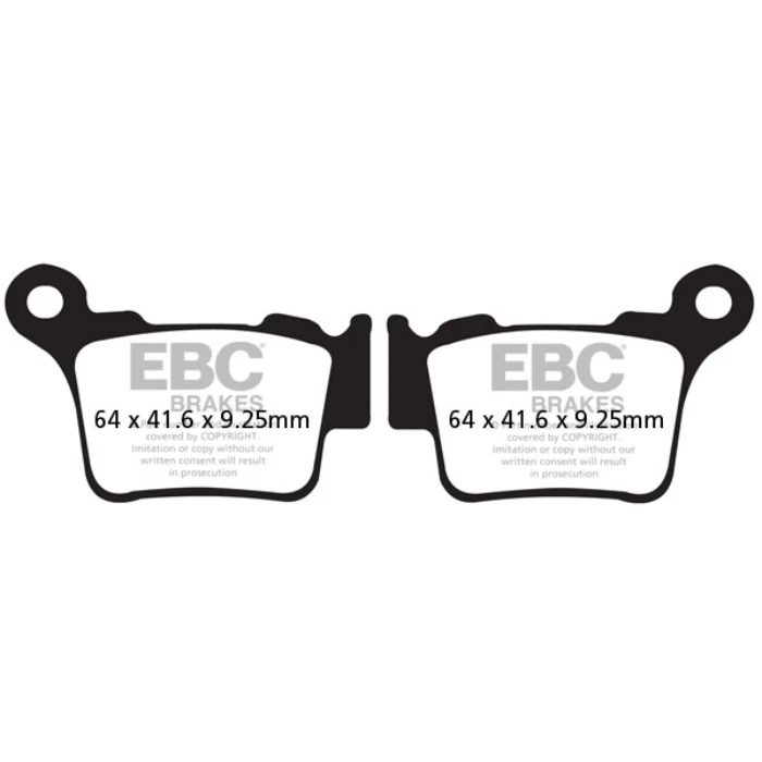 Se adapta a las pastillas de freno traseras ""tt"" Husqvarna TE 310/R 2010 2011 2012 EBC 2013 FA368TT Foto 2 de 3