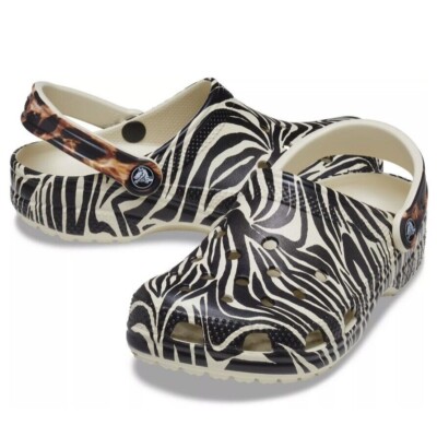 Crocs Classic Animal Remix Clog Bone/Multi Animal Print M4/W6