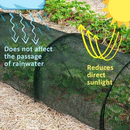 Breathable Shade Net Cover 2 in 1 Sunshade Net Cover Garden Tunnel - Picture 6 of 12