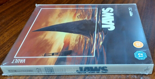 JAWS (1975) 4K Steelbook Film Vault Collection + VICE Poster-NEW-Free Shipping - Picture 11 of 13