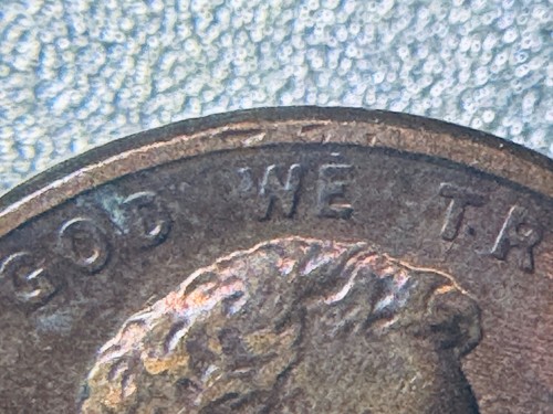 1984 P Lincoln Memorial Cent LMC / Penny / Coin Error - Stamped on Obverse Rim - Picture 2 of 10