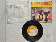 SELTENE SCHEIBE 45 T JUKEBOX LUCKY BLONDO KUNSTSTOFFTASCHE BEILAGE RUE DES SOUVENIR