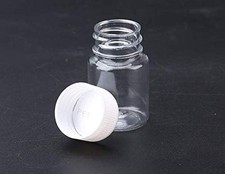 10PCS Empty Plastic Medicine Pill Bottle Container Solid Powder Medicine Chem...