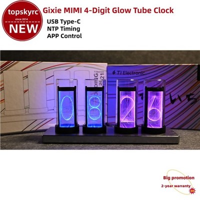 Gixie MIMI 4-Digit Glow Tube Clock 2W NTP Timing IoT Nixie Clock Type-C