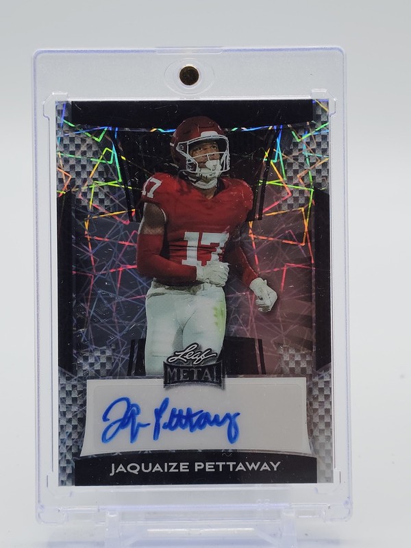 JAQUAIZE PETTAWAY 2025 LEAF METAL ROOKIE LAZER AUTO #BA-JP1 Q7420