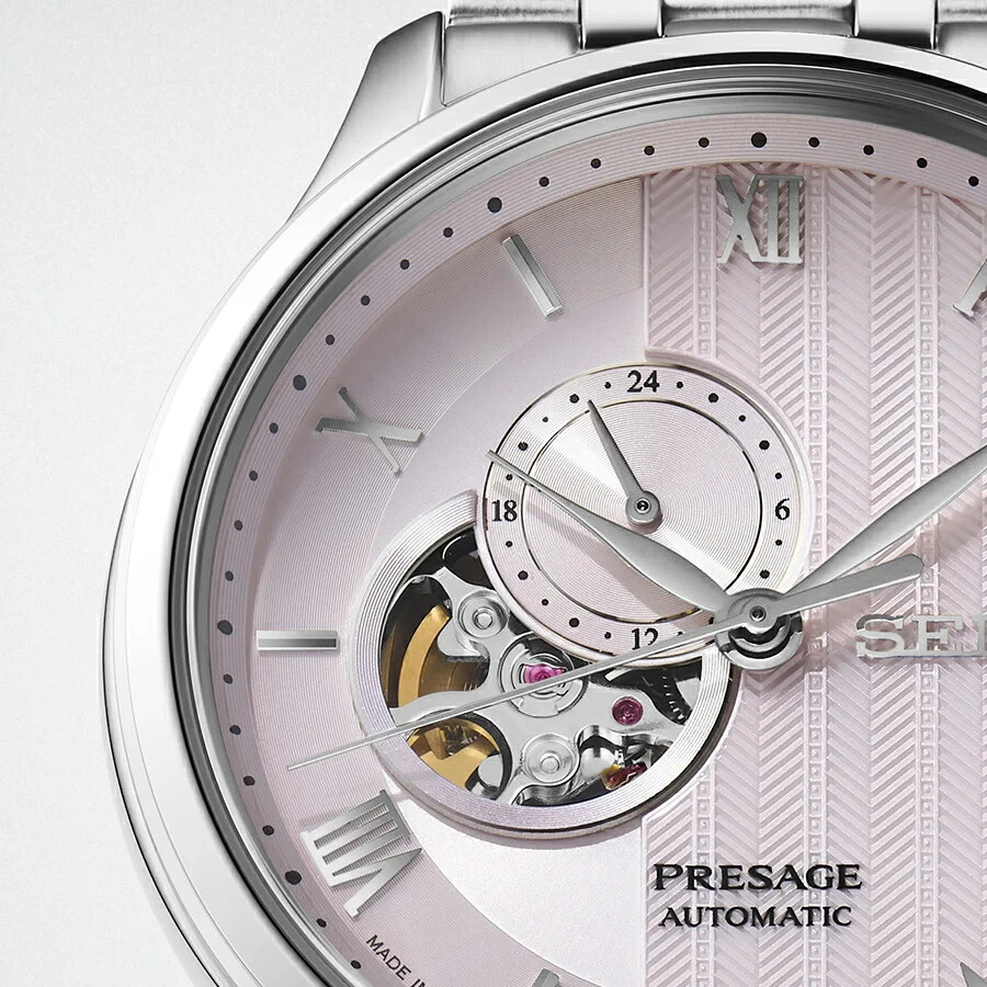 Seiko Presage Zen Garden Kyoto Cherry Blossom Automatic Pink Mens