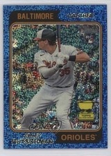 2023 Topps Heritage Chrome Blue Sparkle Adley Rutschman #7 2f9