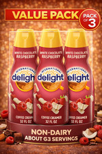 International Delight White Chocolate Raspberry Coffee Creamer, 32 floz 3 Bottle