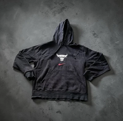 Nike Chicago Bulls NBA Hoodie Herren schwarz Gr:S Kapuzenpullover - Bild 1 von 4