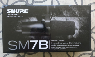 SHURE SM7B Cardioid Dynamic Vocal Microphone - New Sealed - Podcast Studio Mic