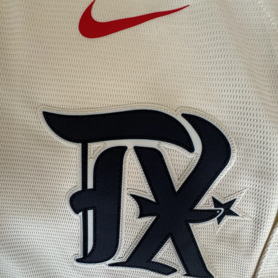 Camiseta para hombre Nike Nolan Ryan Texas Rangers City Connect mediana NUEVA Foto 3 de 4