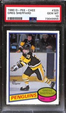 1980 O-Pee-Chee #325 Gregg Sheppard PSA 10 GEM-MT 73049955 