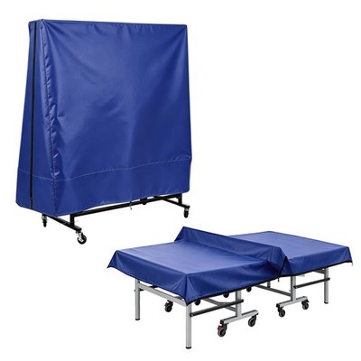 73''H x 65''L x 28''W Outdoor Ping Pong Table Cover with Zipper 1 PCS, Blue