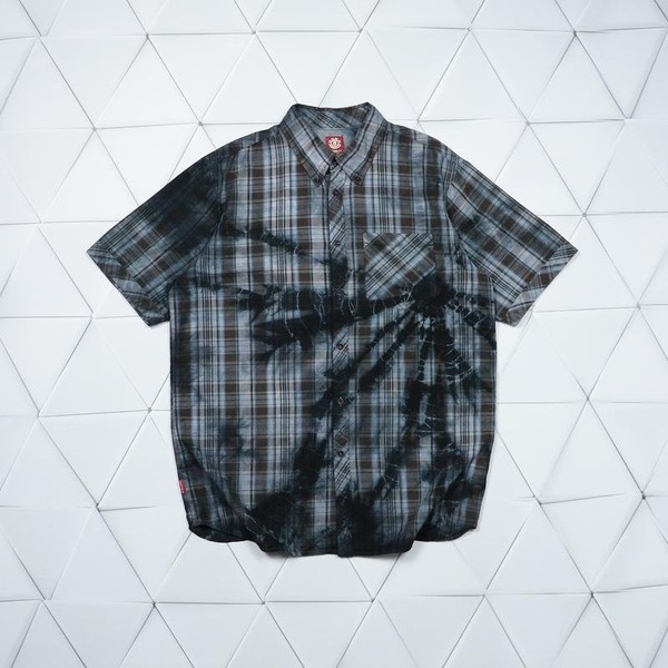 Men Element Shirt Grey Cotton XL