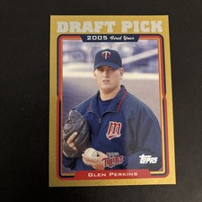 2005 Topps - Draft Pick Glen Perkins #672 Gold /2005 (RC)