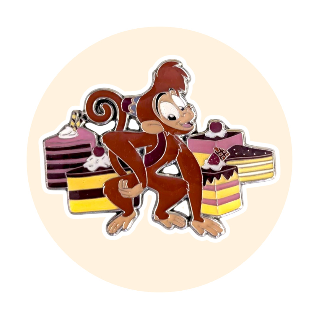 Aladdin Disney Loungefly Pin: Abu with Cakes