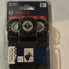 Bosch OSL114F-3 Starlock All Purpose Blade for Oscillating Tool, Black, 3 Pack