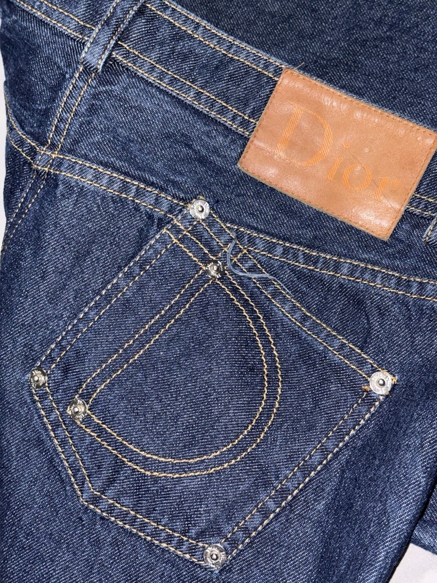 10 36x37 Dior John Galliano Bootcut Flare Studded Embroidery Jeans