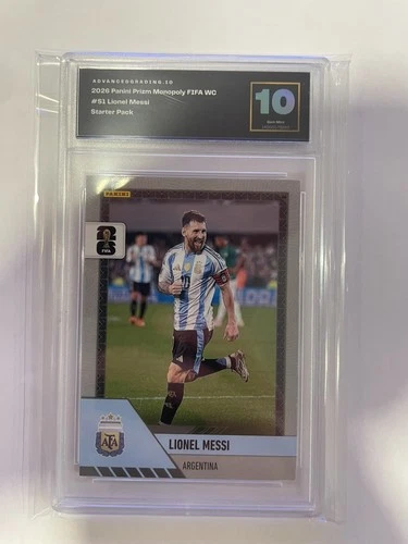 💎 10 GEM MINT Lionel Messi 2026 FIFA World Cup Monopoly Prizm card ⚽️