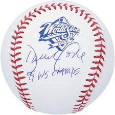 David Cone New York Yankees Signed 1999 World Series Logo Baseball w/Champs Insc